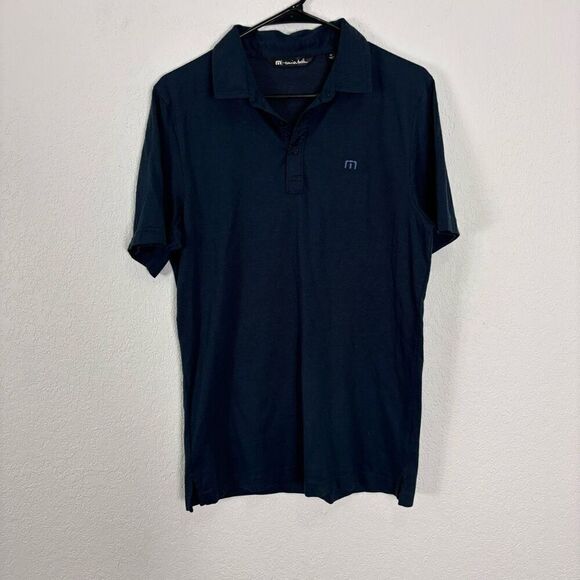 Travis Mathew Navy Blue Golf Polo Top - Picture 1 of 7